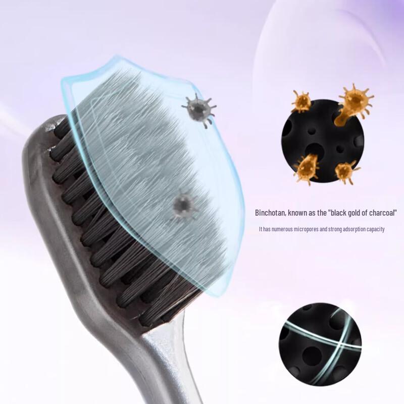 Shuke Charcoal Bristle Toothbrush 2-Pack