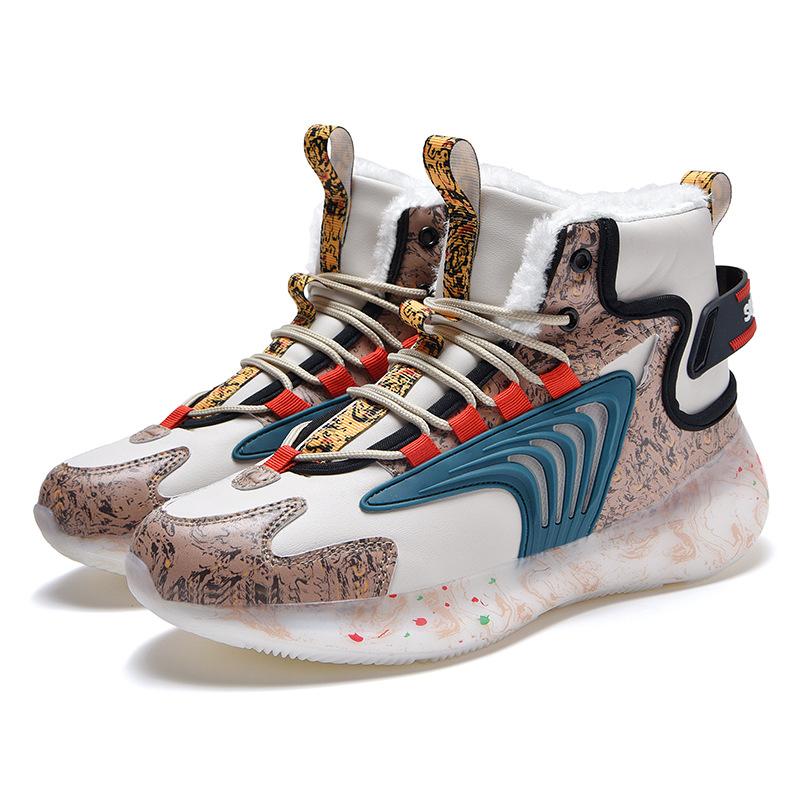 Fashion Men's Trendy Warm Short Boots 2024 New Winter Outdoor Plush Comfortable Snow Cotton Shoes Fashion Sports Basketball Casual Shoes