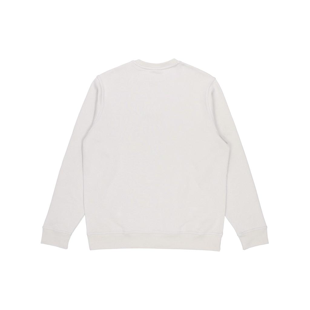 Nike Logo Print Crew Neck Pullover Fleece Sweatshirt Men Tops Light-Grey 916609-072