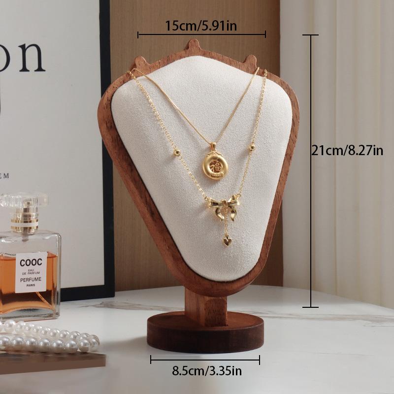 Wood jewelry necklace jewelry display frame high-grade impression model counter window display props necklace frame