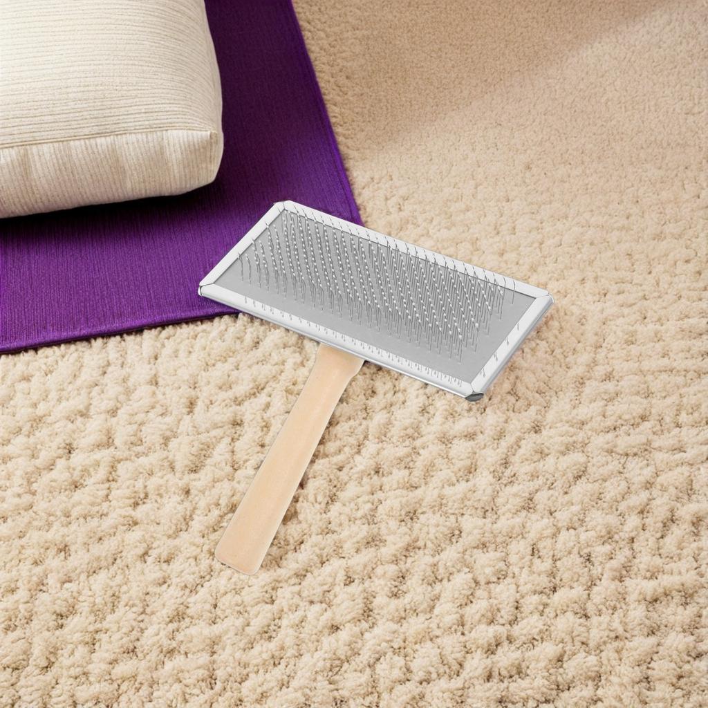 Felting Wool Carders Brush Hand Carder for Wool Needle Felting Projects Separation Comfort Grip Slicker Brush