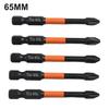25-150mm Screwdriver Bit 5 Pcs Black Cross Screwdriver