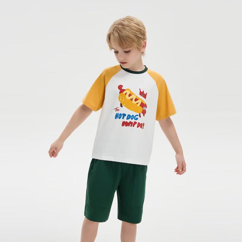 MQD Boys' Summer College Style Short Sleeve & Shorts Set