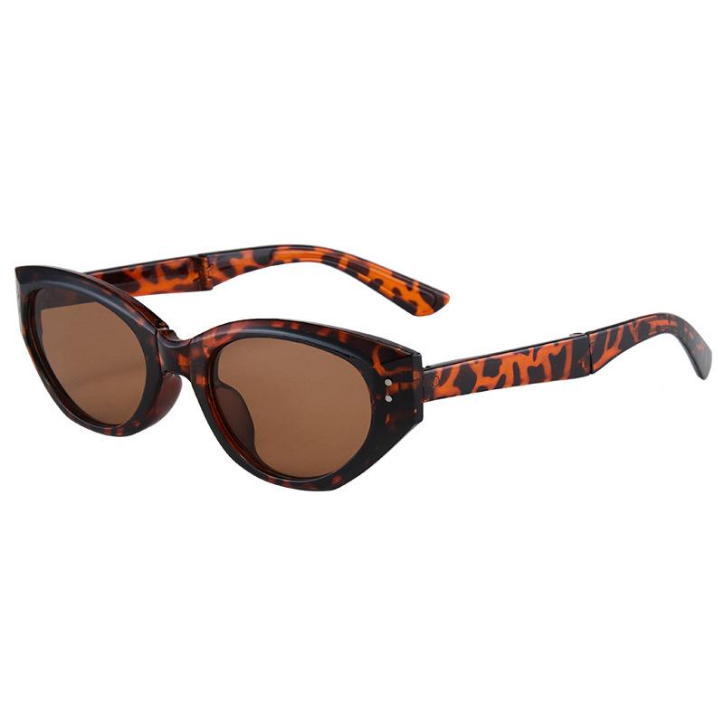 

Foldable Sun Glasses Fashion Lightweight Sunscreen Glasses Sunglasses for Women коричневый