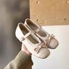 Herbst zarte Schleife Mary Jane Einzel-Schuhe neue weiche Sohle Ballettschuhe Französische Freizeitschuhe
