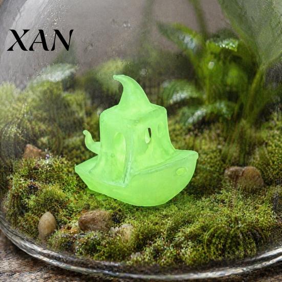 Detailed Ship Statue 3D Printed Halloween Boat Figurine, Spooky Ghost Pumpkin Festive Holiday Decorations for Party Tabletop Home Decor Ornament
