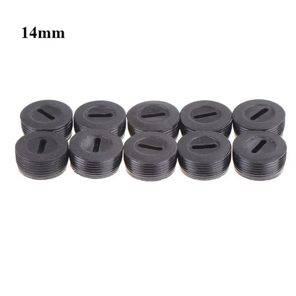 10 Pcs Case Dia.12mm/13mm / 14mm / 15mm / 16mm / 17mm/18mm / 20mm / 22mm Black Plastic Screw Carbon Brush Holder Caps Power Tool