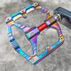 PROMEND MTB Bicycle Pedal Anti-Slip Double DU Bearings Lightweight Aluminum Alloy Pedal Wide Platform Pedals Mountain Bike Parts