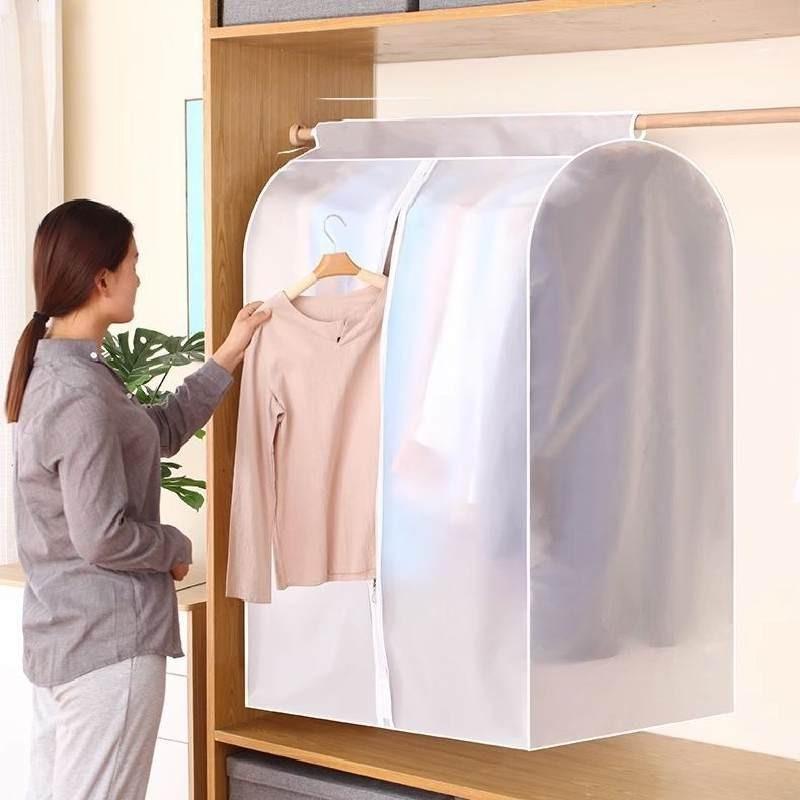 Plastic Wardrobe Dust Cover With Transparent Design For Home Closet Storage