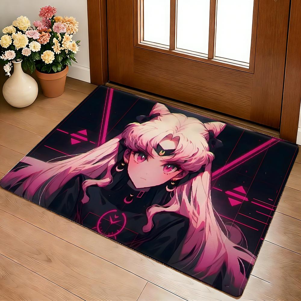 Heißer Anime S-Sailor M-Moon Fußmatte Gemütliche Flanell Weiche Dicke Rutschfeste Matte Für Wohnzimmer Schlafzimmer Küche Dekor Teppiche