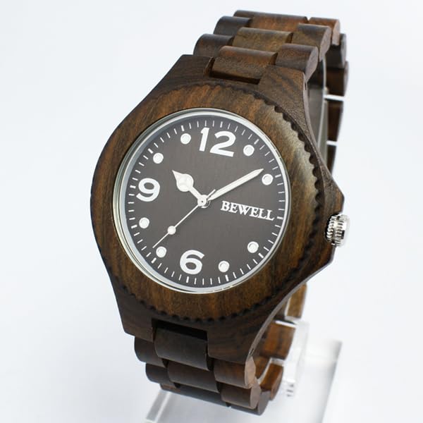 Wooden Natural Wristwatch Wristwatch, Material, Lightweight, WDW002-02 Men's [ Item]