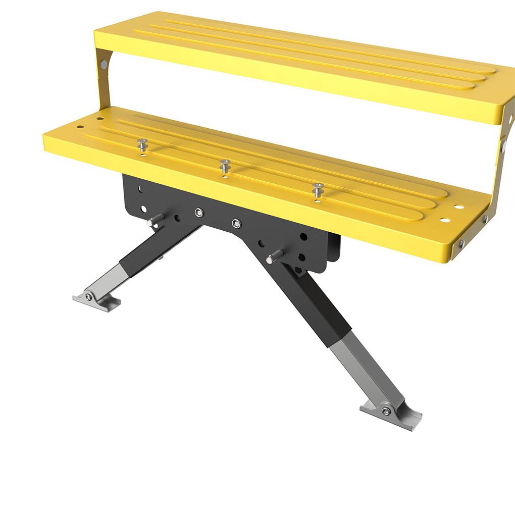 Portable RV Step Support Stabilizer Ladder Support Jack Step Stabilizer Trailer Arm Folding Caravan Step Stabilizer for Trailer