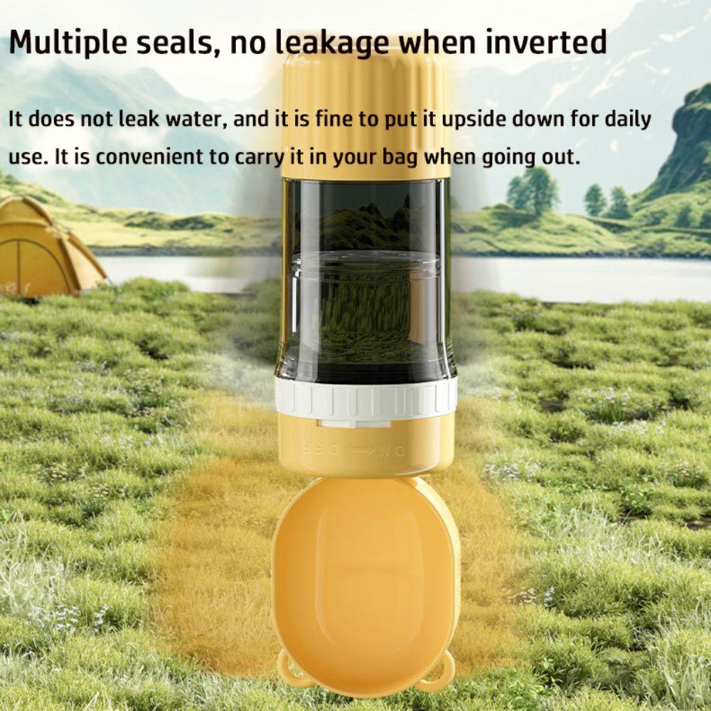 With Food Container Dog Outdoor Water Cup 2-in-1 Pet Feeder  for Pet Walking,Hiking,Travel