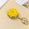 Mini Crochet Donut Keychain Colorful Food Shape Key Ring Handmade Knitted Keychain  Bag Pendant