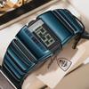 New Square Digital Watch Fashion Luxury Electronic Wristwatch Cool Casual Student Watch Waterproof Men Women