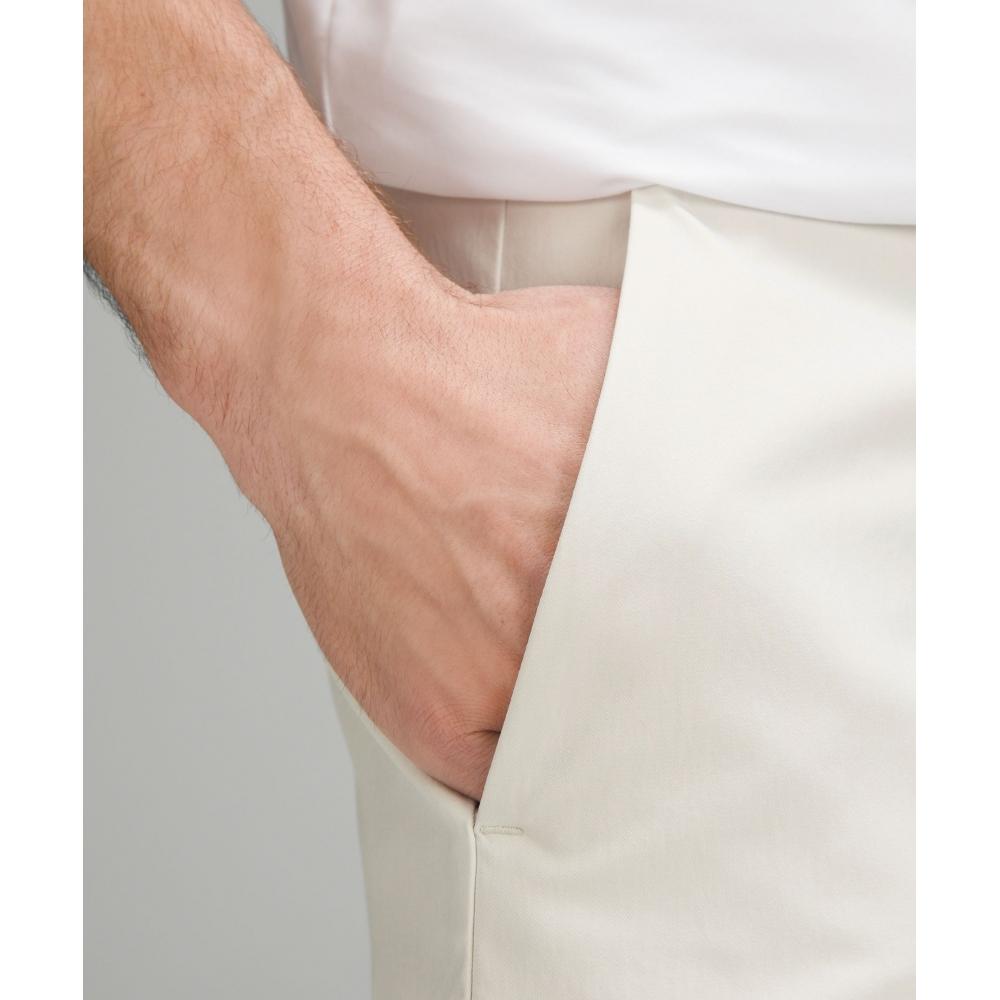 Lululemon Abc Slim Fit Trouser 34l  Smooth Twill Bone