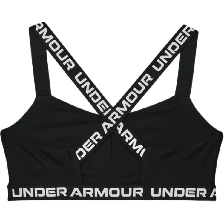 Under Armour Letter Print Breathable Sports Bra Women underwear Black 1365231-001