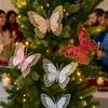 Sequins Christmas Butterfly Pendant Glitter Butterfly Tree Decoration  Scene Atmosphere