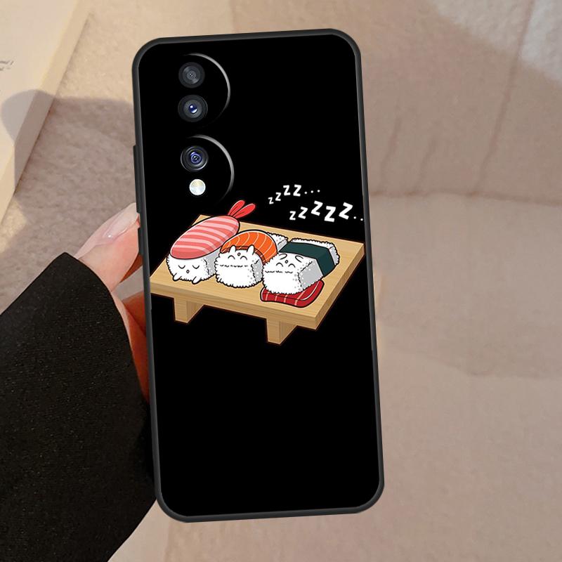 Kawaii Sushi Crowd For Honor Magic V5 5 6 7 Pro Case For Honor X9a X9b X9c X8a X8b 50 70 90 200 400 Lite Cover