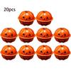 20 PCS Halloween Mini Pumpkin Bells Head Craft Bells for DIY Halloween Decor Collar Jingle Bells Halloween Decorations Ornament