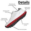 Lightweight Golf Shoes - Waterproof & Slip-Resistant Spiked Sole High-Tech Mesh Upper Rotating Buckle Closure Outdoor Sports