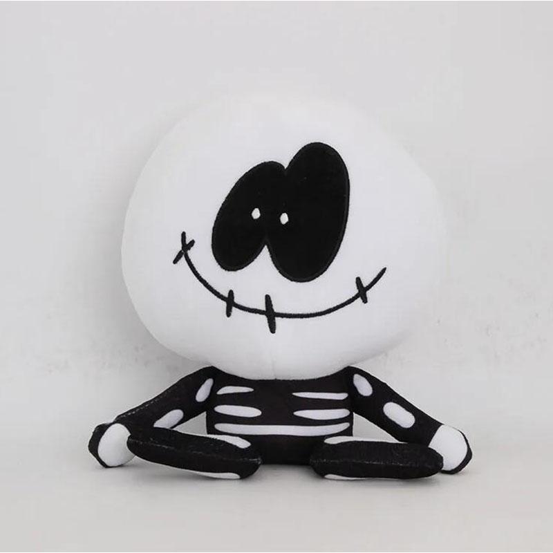 25cm Friday Night Funkin' Pluche Speelgoed Spooky Month Skid En Pump Zachte Knuffel Halloween Cadeau Spelpersonage