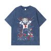 275 GSM Washed T-shirts 100% Cotton My Hero Academia V8 Toga Print Unisex Heavy Cotton T Shirt