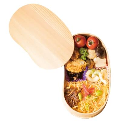 Yamaga Lacquerware Shop - Colorful, Cute, and Stylish Bento Box (Natural White Wood) - Single Tier, Bentwood Design