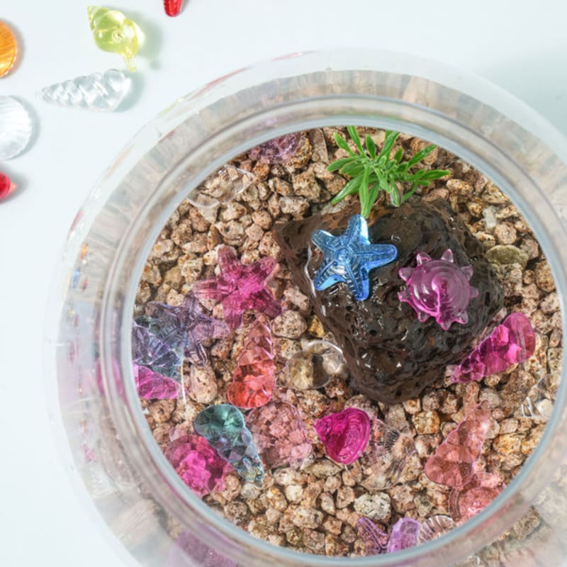 30 Pedras Transparentes Para Decoração de Aquário