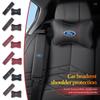 AADB1 Car Logo Seat Headrest Shoulder Comfortable Protection Cushion Interior Accessories For Fiesta Ranger Mondeo Escape