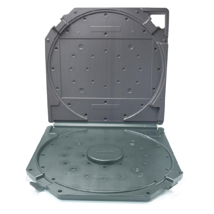 

Secure 10inch Tape Reel Protective Case Water Resistant Plastic Construction Perfect For Archiving Studio Recordings сірий колір