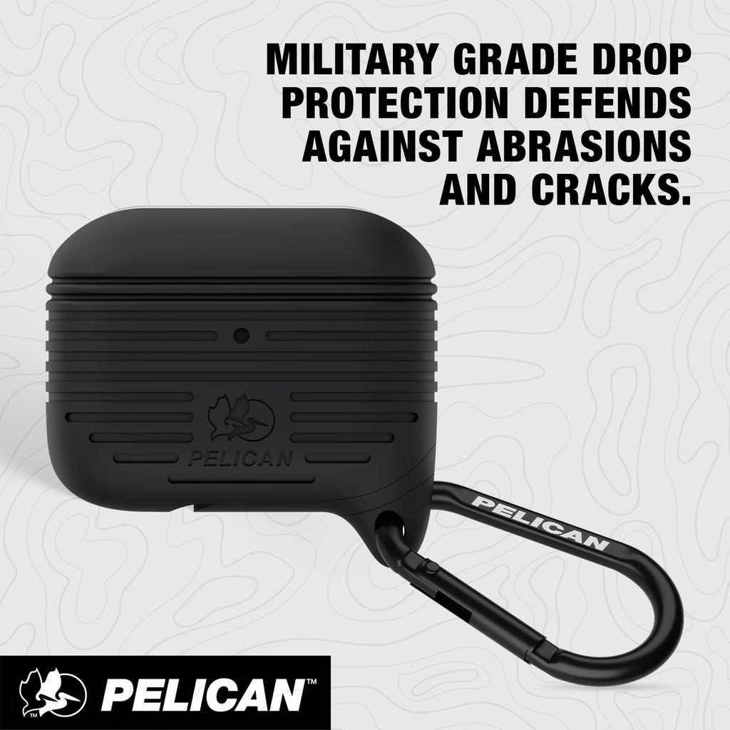 PELICAN Protector Series - AirPods Pro 3 Case with Detachable Carabiner - Black