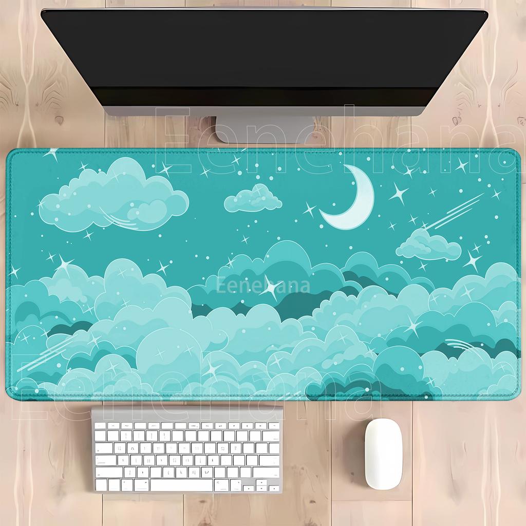 HD Printing Cloud Gamer XXL Mousepad Keyboard Rug Landscape Pc Large Mouse Pad Natural Rubber office overlock xmm Desk Mat