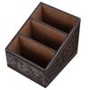 1Pcs Remote-Control Unit Holder Retro Storage Box Large Capacity Organizer Home Sundries Container Storage