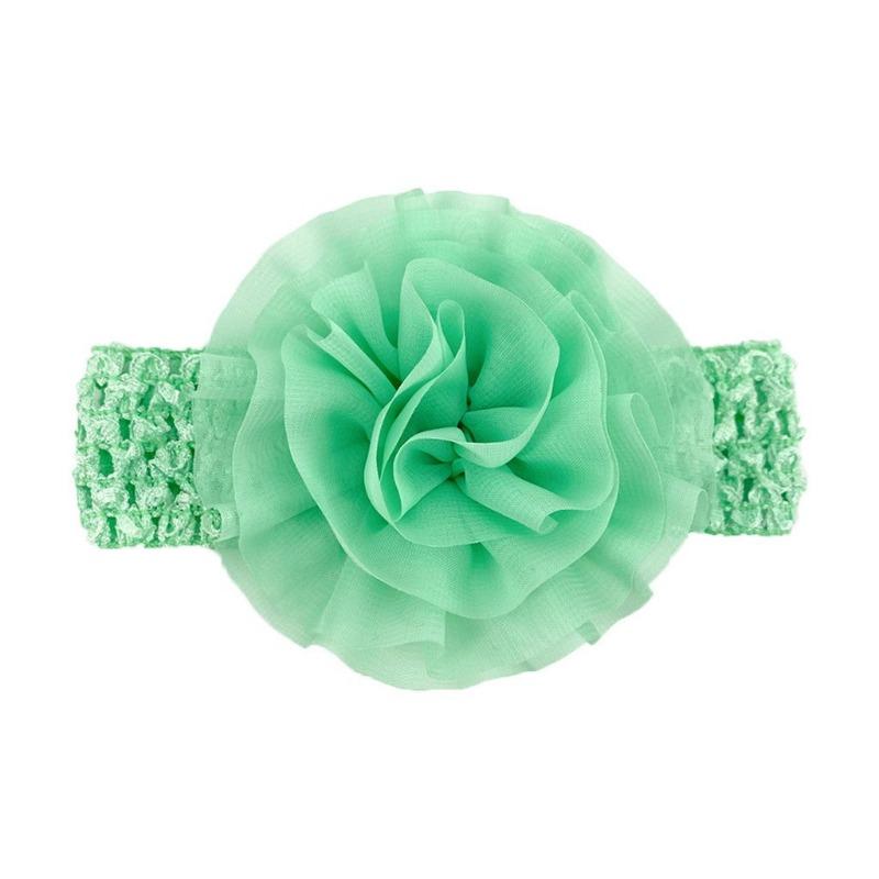 New Baby Headband, Versatile Chiffon Flower Hollow Baby Headscarf, Soft, Comfortable and Elastic Children's Hair Accessories
