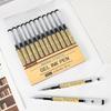 Quick Dry Black Gel Roller Pens, Japanese Style, 0.35mm Extra Fine Point, Precise and smooth writing, 12-Count Pack