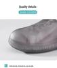Unisex Waterproof Non-Slip Silicone Rain Shoe Covers: Thick, Wear-Resistant, Lightweight for Outdoor Use