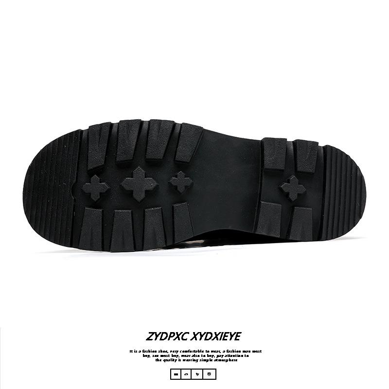 Martin Boots Men's 2025 New Autumn and Winter British High-top Leather Shoes Thick-soled Heightening Leather Boots 5166-E