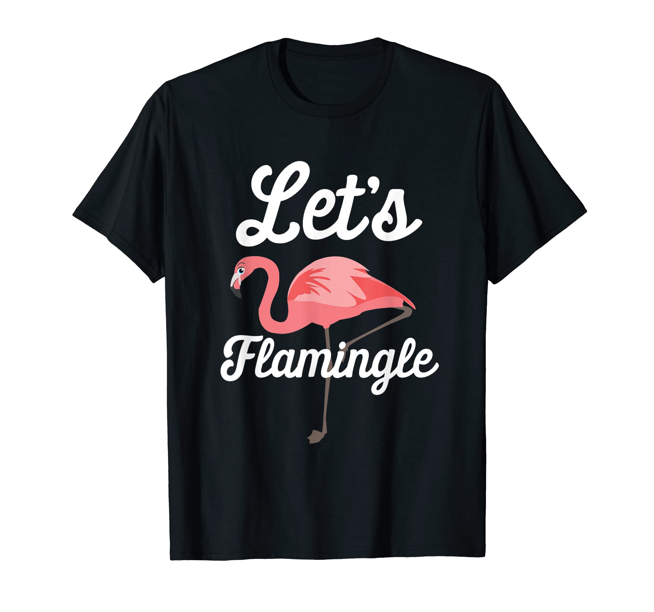 

Flamingle Забавная летняя одежда Интроверт Давайте футболка чёрный