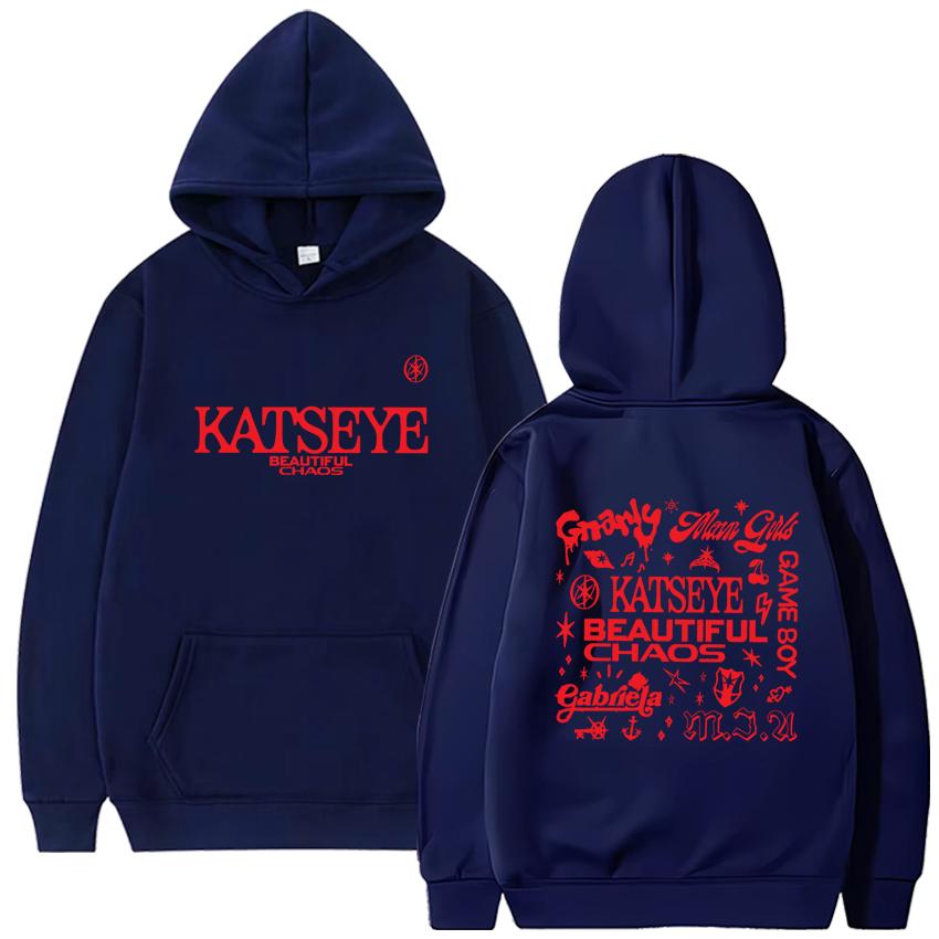 

KATSEYE THE BEAUTIFUL CHAOS TOUR 2025 Printed Hoodie Men Women s Gabriela Long sleeve Gnarly vintage Fleece hip hop streetwear 3XL