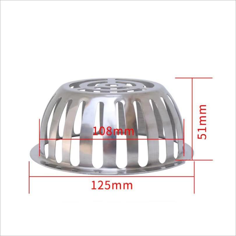 Odpływ podłogowy dachowy ze stali nierdzewnej zapobiegający zatykaniu, Rura kanalizacyjna rynny dachowej Filtr przeciw szczurom, Duży przepływ Sitko deszczowe