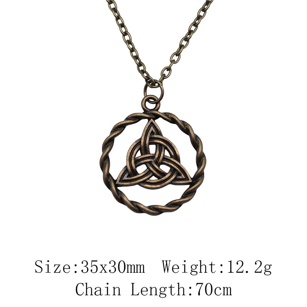 Gifts For Women Woman Long Necklace Celtic Hexagram 45cm Or 70cm Long Chain Necklace Cheap Cute Stuff Pendants And Necklaces