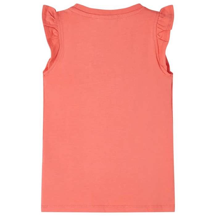 Children's T-shirt and Coral Ruffle Sleeves 92/104/116/128/140