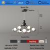 Snow Mountain Restaurant Chandelier - Italian Minimalist Designer Light for Luxury Dining & Bars (2025 Model)