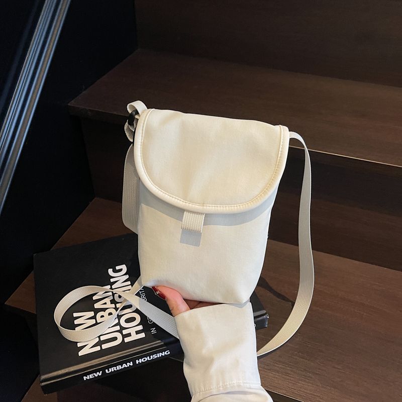 

Холщовая сумка Мини Маленькая сумка Женская 2025 Новое поступление Нарядная работа Рабочая одежда Кроссбоди Куриный желтый Сумка для телефона Rice White