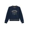 Colorful Casual Series Printed Letter Round Neck Pullover Sweatshirt Women Sweatshirt Navy-Blue L323W017-002Z