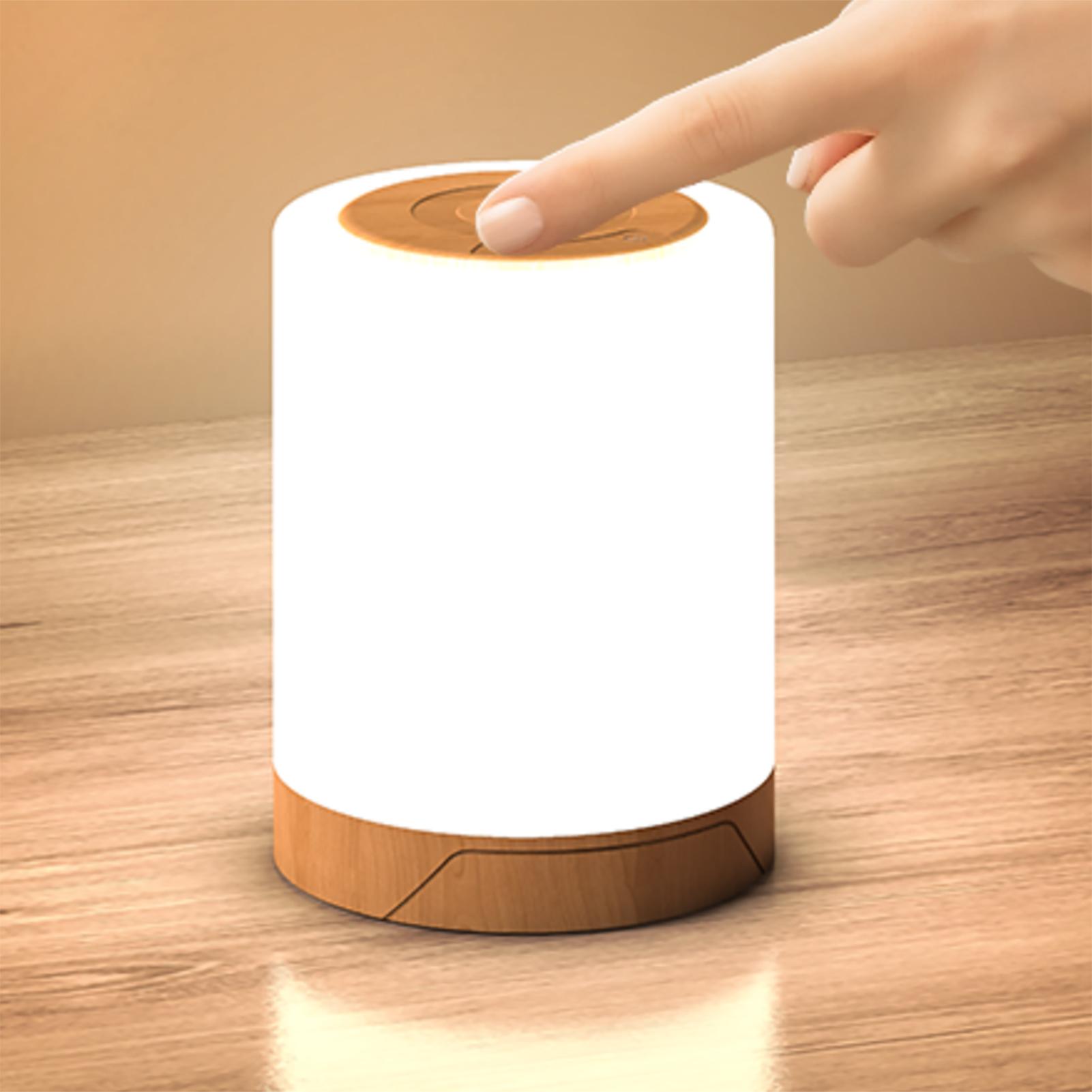 

Touch Control Night Light With Hanging USB Rechargeable Dimmable RGB Night Light Bedroom Bedside Ambient Table Lamp With