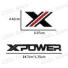 3D Chrome Metal X XPOWER Logo Car Rear Trunk Emblem Badge Nameplate Sticker For ZS HS GS 3 5 6 7 TF RX5 GT Accessories