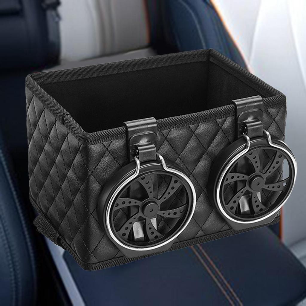 Car Storage Box Multifunctional Hanging Tissue Water Cup Holder Seat Organizer paper