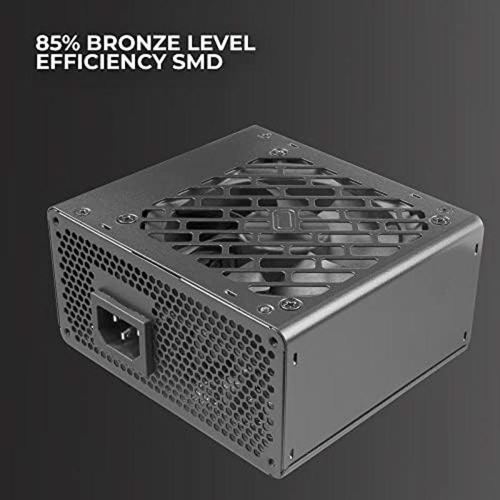 Tacens anima apsiii500, alimentation pc sfx 500w, technologie smd 85% bronze 12v, ventilateur ultra-silencieux 9cm, noir